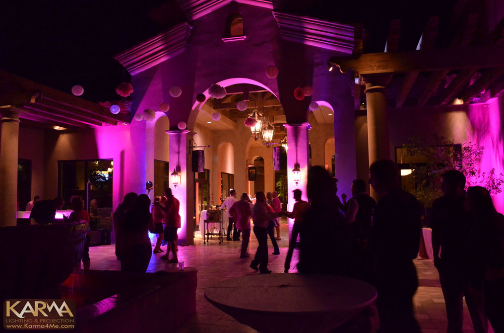 Breast Cancer Awareness Pink Party Seville Country Club Gilbert Event Lighting 10/26/12