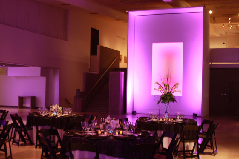 Phoenix Art Museum Wedding Purple Uplighting 4/21/12