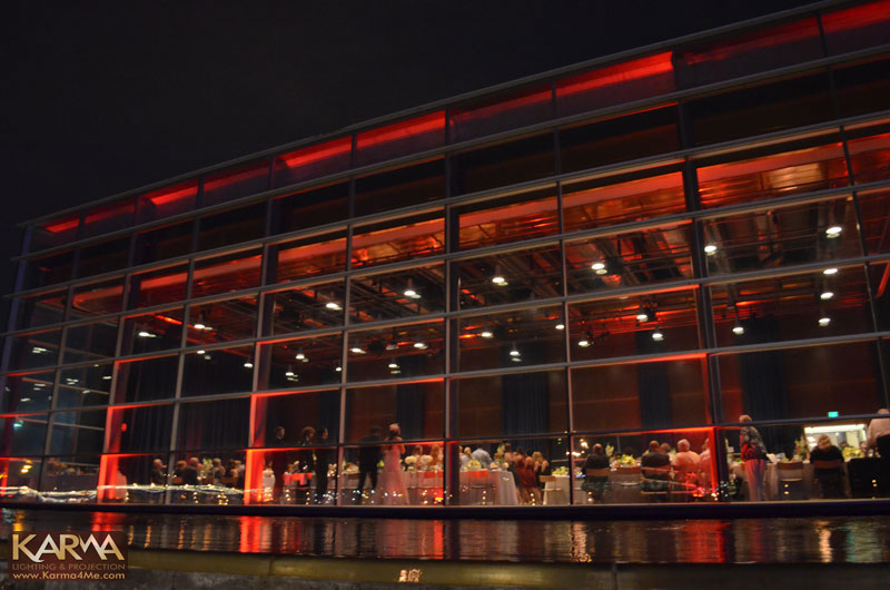Tempe Center for the Arts Red Wedding Uplighting 8/12/12