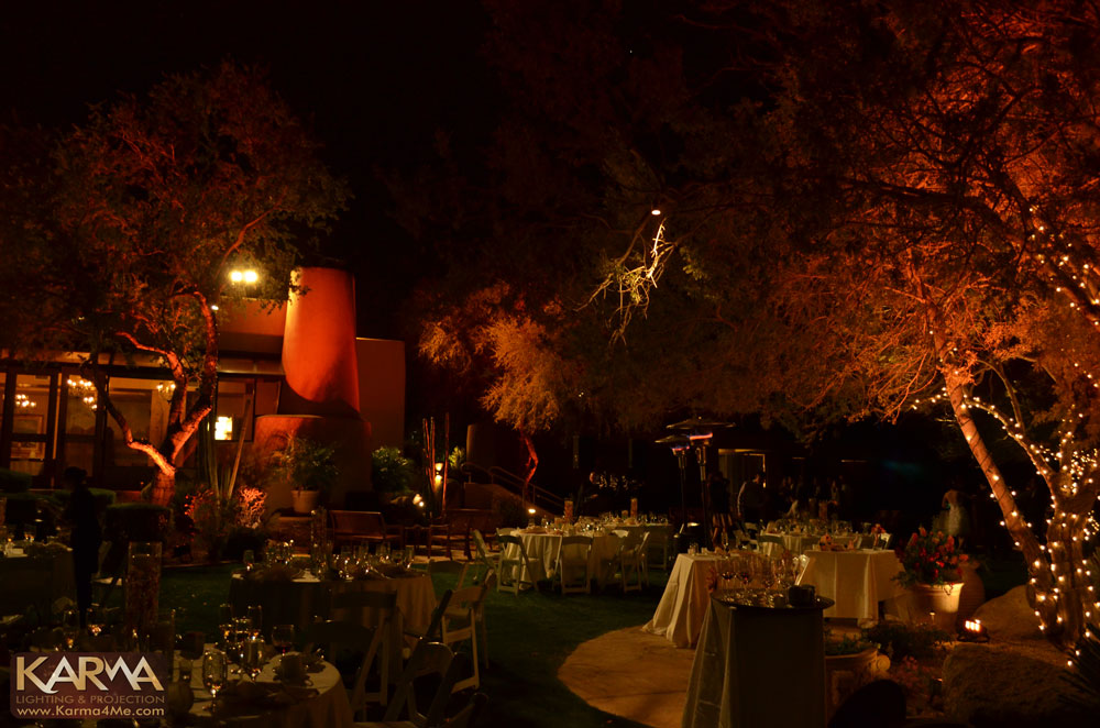 CopperWynd Resort Fountain Hills Outdoor Amber Wedding Lighting 3-23-13