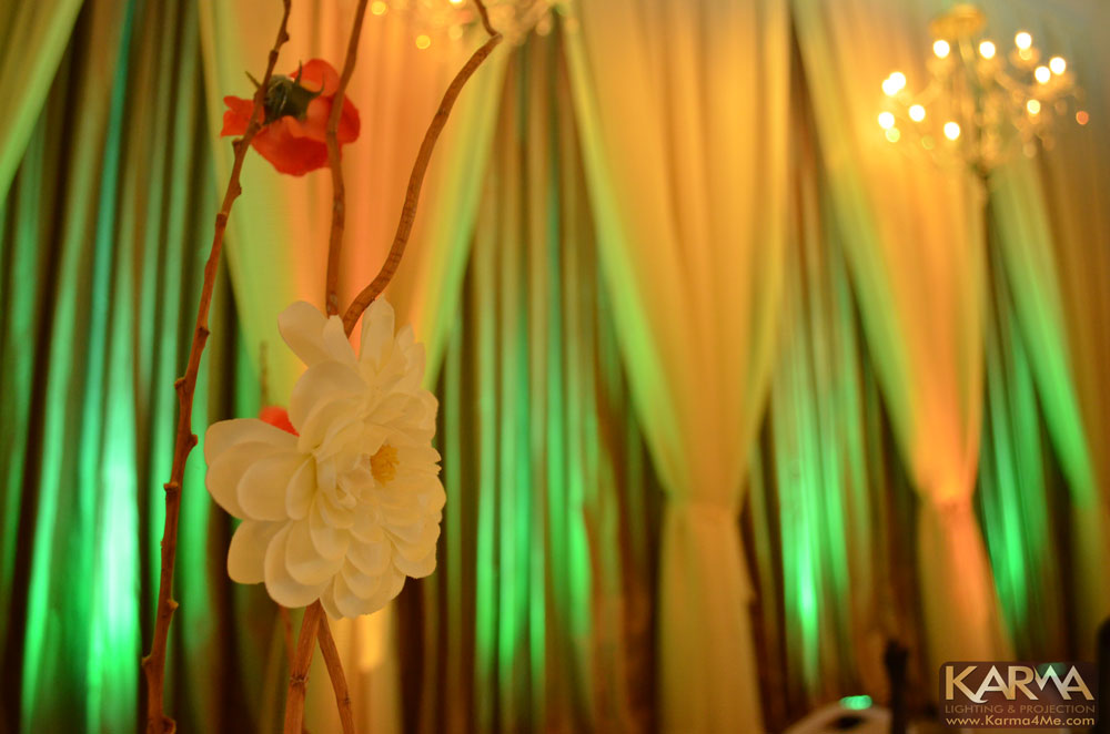Legacy Ballroom Paradise Valley Green & Amber Wedding Lighting 3-24-13