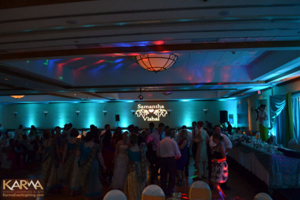 hilton-phoenix-mesa-turquoise-indian-wedding-lighting-custom-monogram-gobo-070613-karmaeventlighting-com-3
