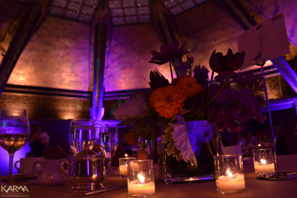 Arizona-Biltmore-Aztec-Room-Purple-Wedding-Uplighting-Cake-Pinspot-Karma-Event-Lighting-Phoenix101313-3