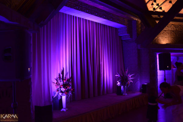 Arizona-Biltmore-Aztec-Room-Purple-Wedding-Uplighting-Cake-Pinspot-Karma-Event-Lighting-Phoenix101313-4