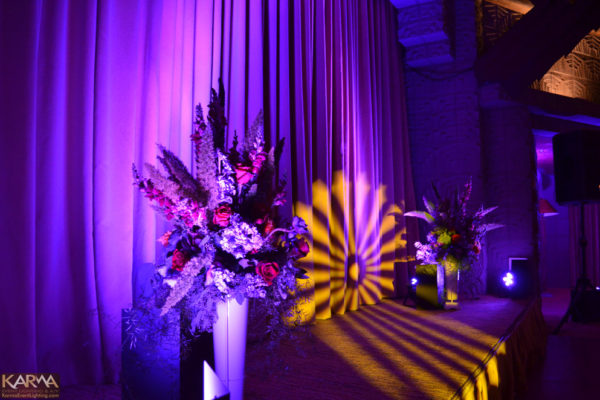 Arizona-Biltmore-Aztec-Room-Purple-Wedding-Uplighting-Cake-Pinspot-Karma-Event-Lighting-Phoenix101313-8
