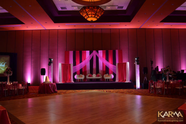 Renaissance-Glendale-Indian-Pink-Wedding-Lighting-KarmaEventLighting.com-10