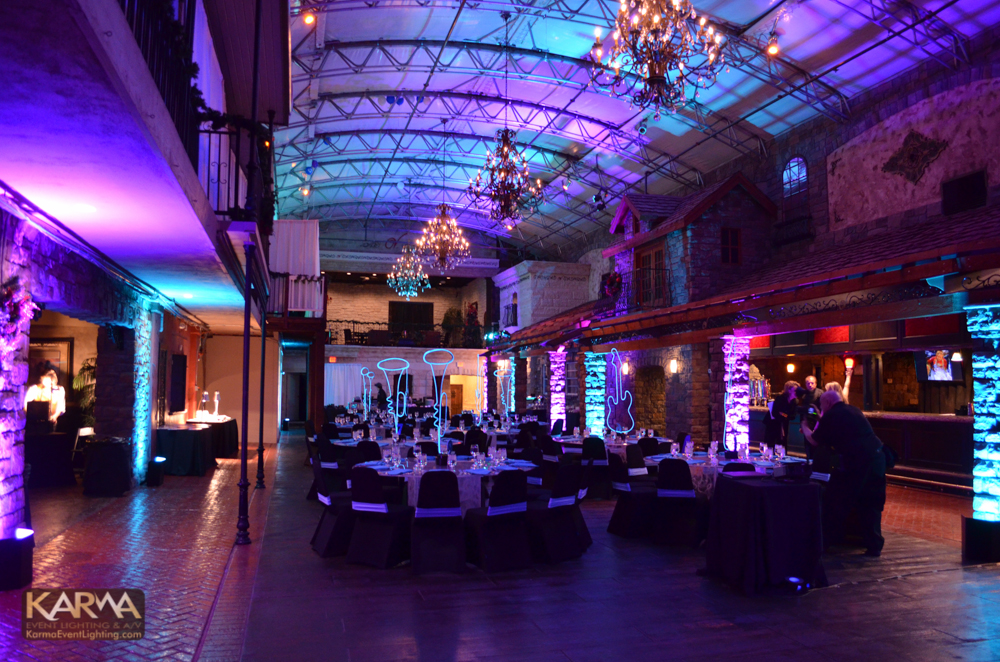 The Venue Scottsdale Purple and Blue Party Uplighting 12-14-13