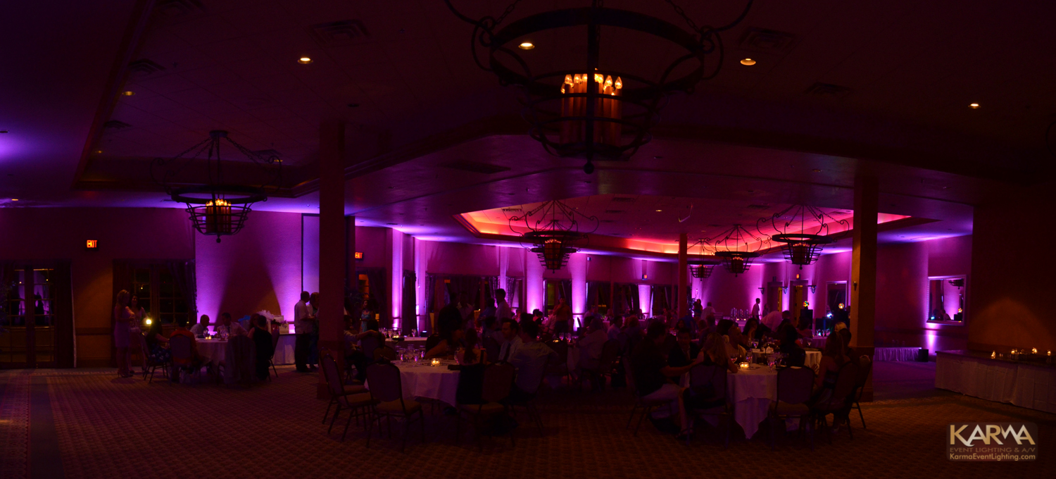 Monterra at Westworld Scottsdale Purple Wedding Lighting 6-8-13
