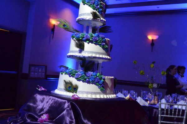 Hilton-Phoenix-Mesa-Indian-Wedding-Cake-Lighting-Karma-Event-Lighting-041214-1