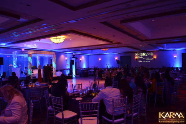 Hilton-Phoenix-Mesa-Indian-Wedding-Lighting-Blue-Monogram-Karma-Event-Lighting-041214-2