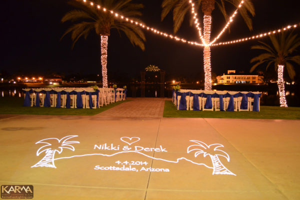 millennium-resort-scottsdale-digital-monogram-gobo-on-patio-karma-event-lighting-040414-1