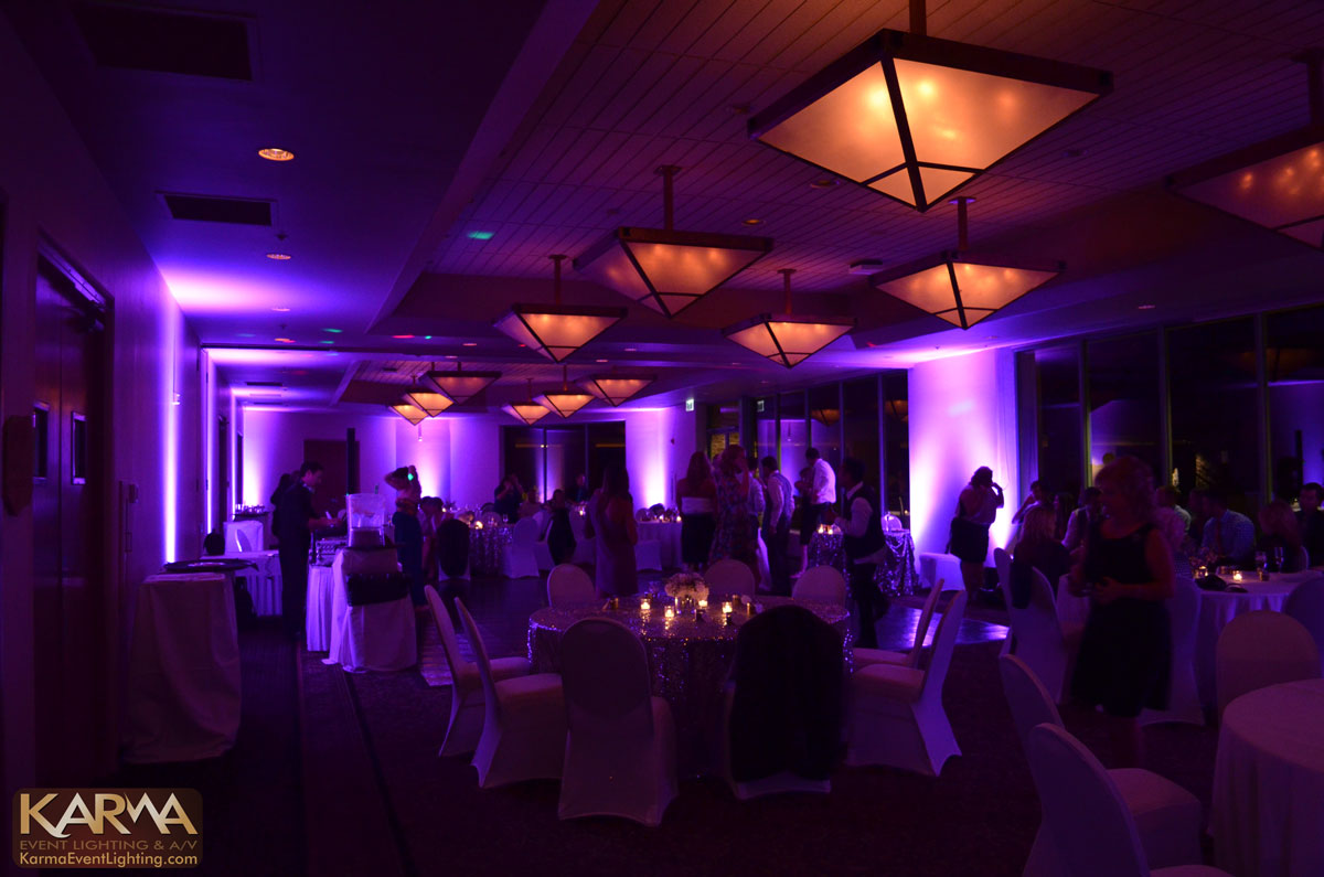 Troon North Golf Club Scottsdale Wedding Purple Uplighting