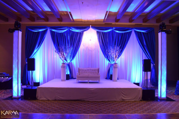 indian-wedding-blue-uplighting-dance-floor-truss-el-conquistador-resort-tucson-karma-event-lighting-062214