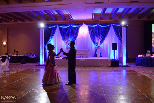 indian-wedding-blue-uplighting-dance-floor-truss-el-conquistador-resort-tucson-karma-event-lighting-062214-2