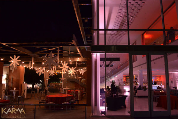 Clayton-On-The-Park-Scottsdale-Holiday-Party-Pinkish-White-Uplighting-Snowfall-Projection-Karma-Event-Lighting-121314-5