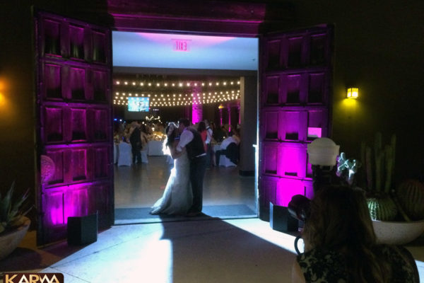 Carefree-Resort-Opera-House-Wedding-Pink-Uplighting-Bistro-String-Karma-Event-Lighting-040515-3