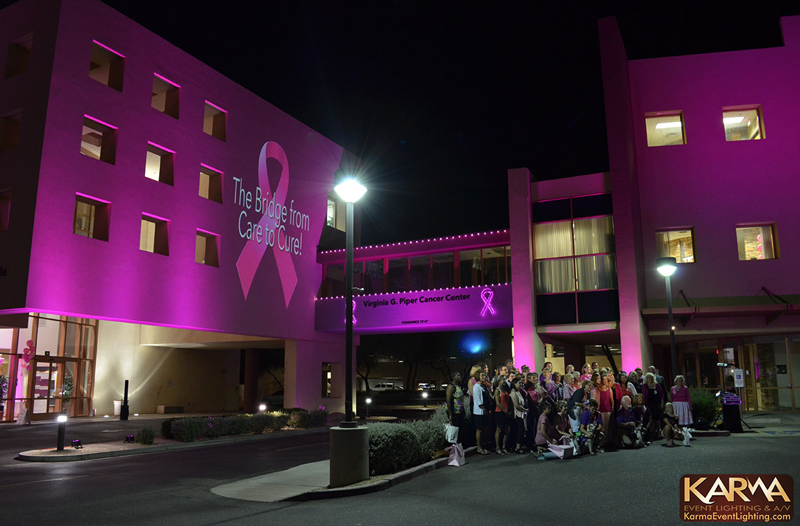 Breast Cancer Awareness Charity Event Lighting 2015 by Karma