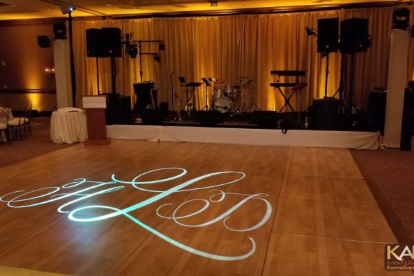 Montelucia-Scottsdale-Wedding-Monogram-on-Wood-Dance-Floor-Karma-Event-Lighting-040718